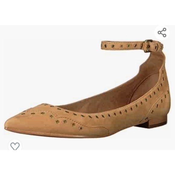 NWT FRYE Sienna Grommet Ankle Ballet Flat - Picture 1 of 10